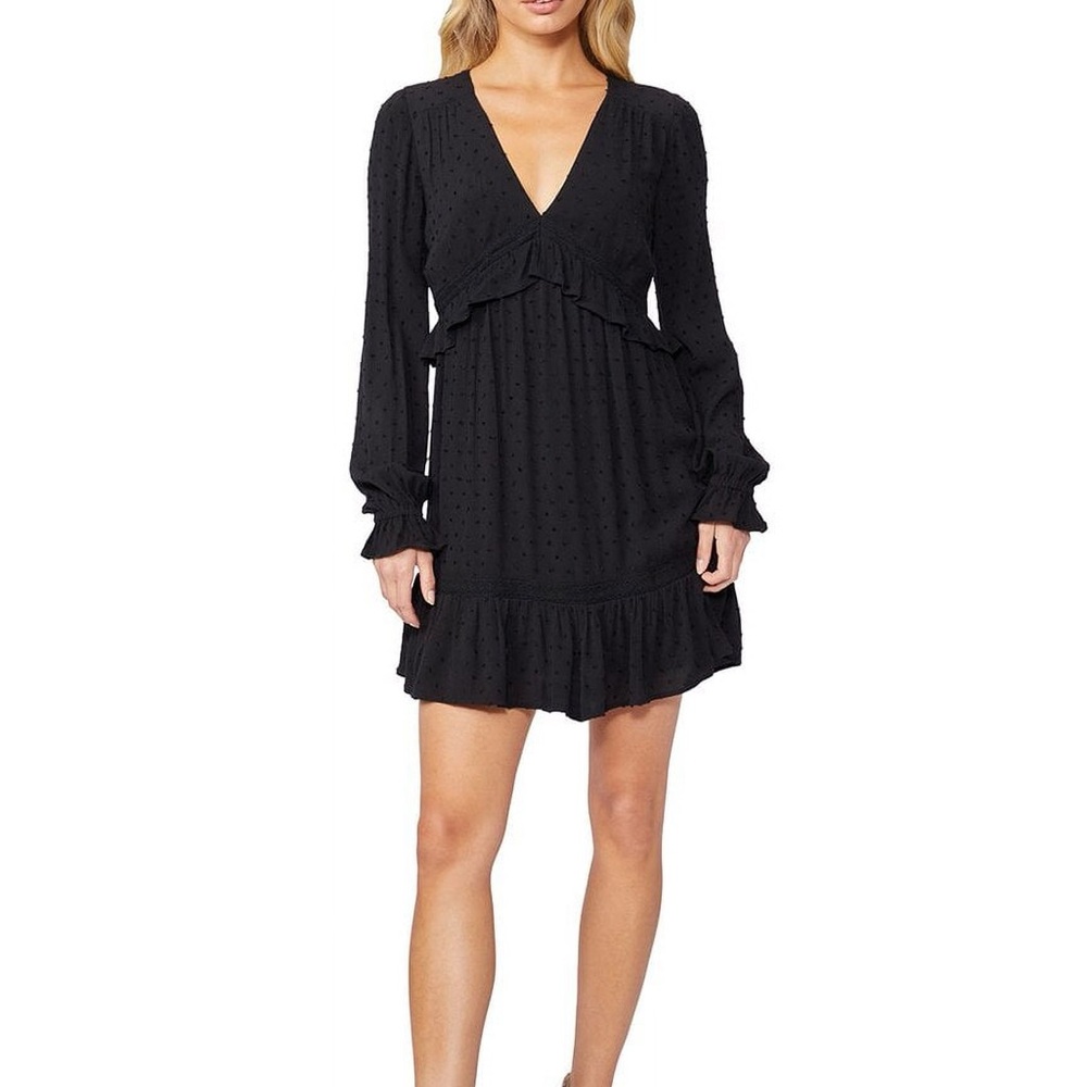 PAIGE Black Long Sleeve Dress